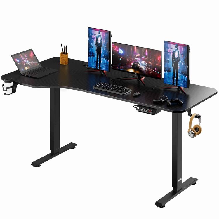 Höhenverstellbarer Schreibtisch 160x75x73-118cm 2