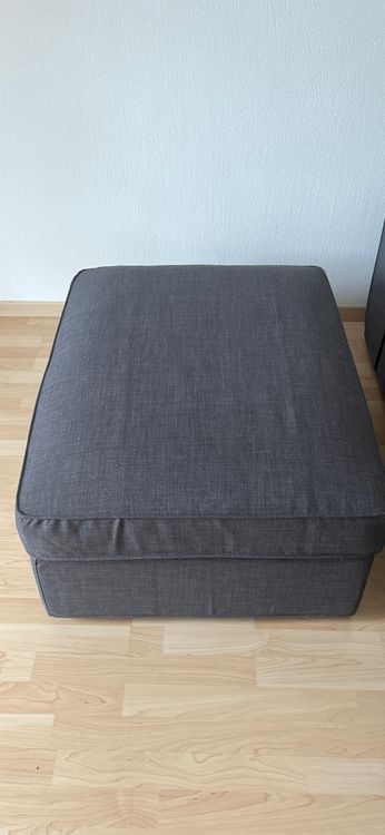 ikea sofa 3 sitzer mit hocker