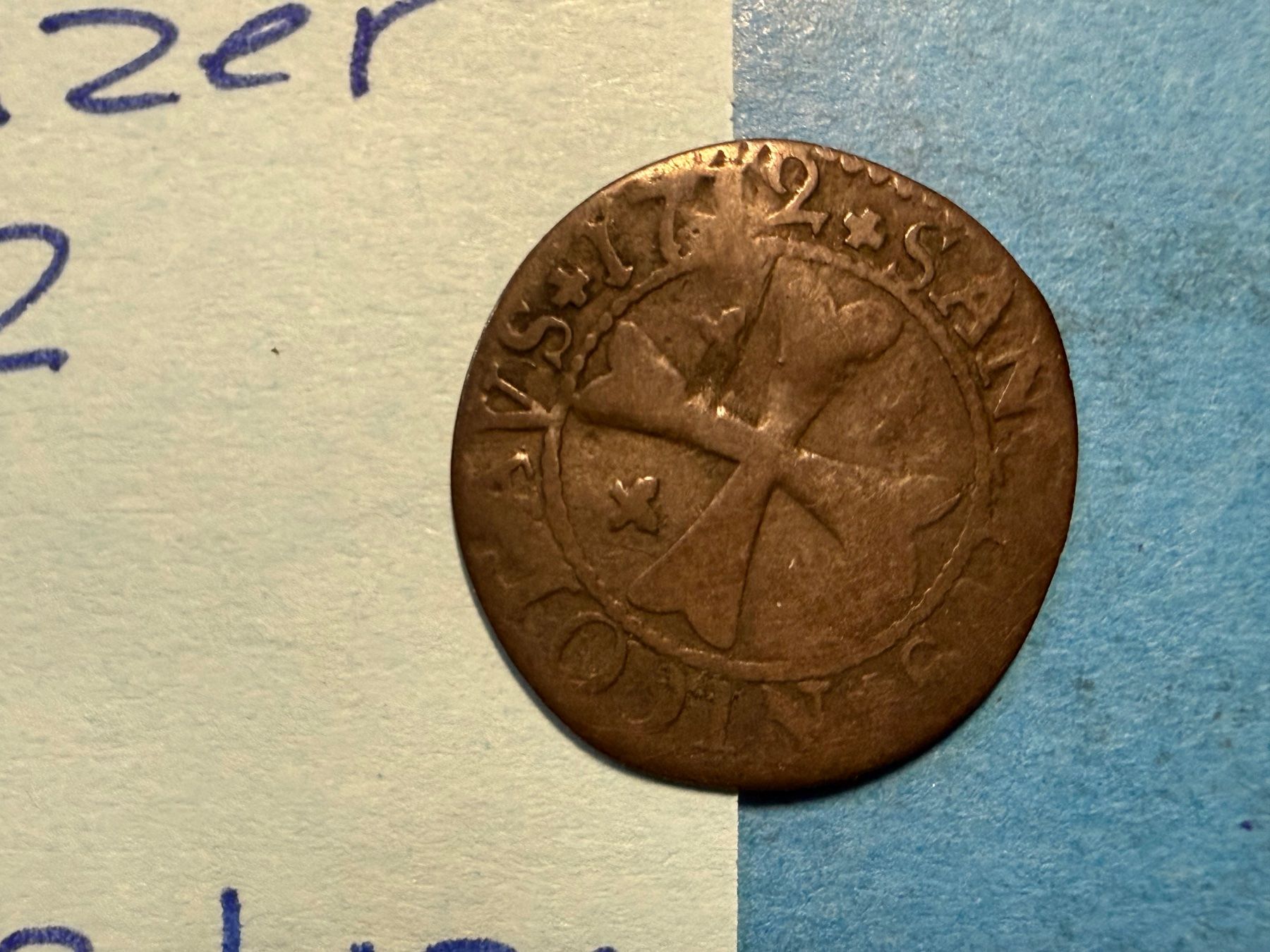 Alle Münzen: FRIBOURG : 1 KREUZER 1712 – Gebraucht aus genève von GEnumist 1