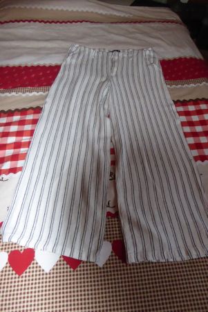 Lange Sommer Hose Gr 42 Bund 44cm BLIND DATE Leinen