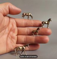 🐎 Bronze Mini Pferde-Figuren Handgefertigte Miniatur-Kunst