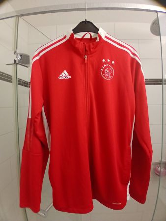 Ajax Amsterdam Trainingsjacke, Adidas, Grösse L, Rot ⚽️