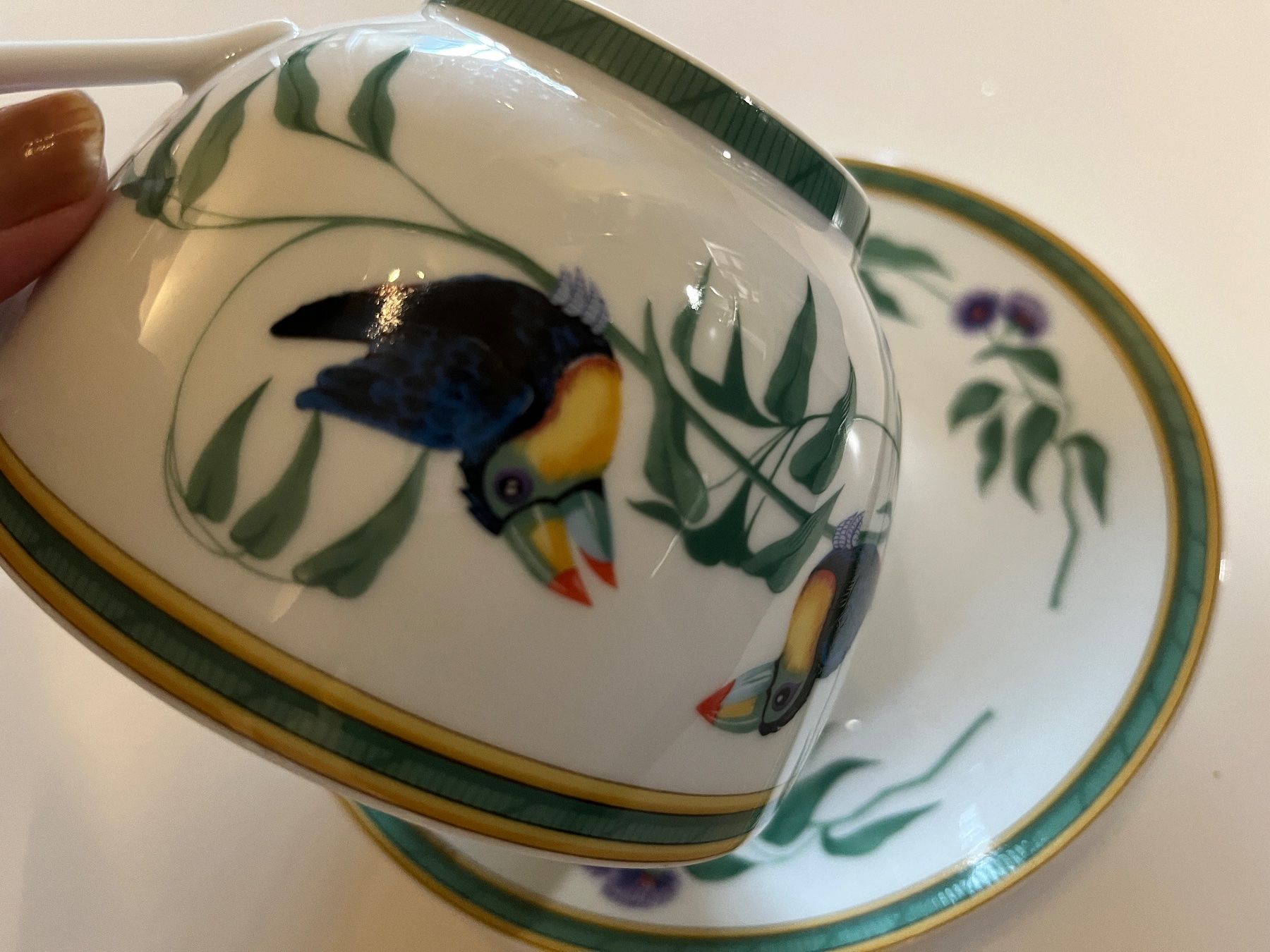 Hermès Tazze: HERMES grosse Tasse mit Untertasse – Usato da Genève venduto da mar_g5r2 2