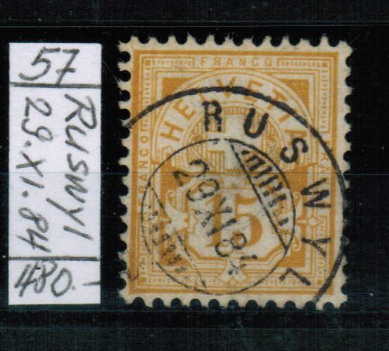 Tutti i francobolli: Wertziffer Nr.57 - weisses Papier – Usato da Bern venduto da peri02