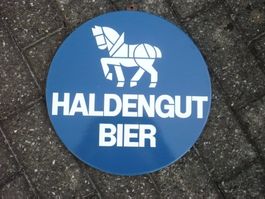 Emaille Schild HALDENGUT BIER