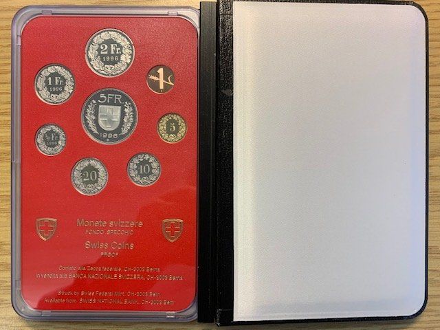 Tutti le monete: CH Münzsatz 1996 - polierte Platte / PP – Nuovo e nell'imballaggio originale da Gundetswil venduto da Egro01 1