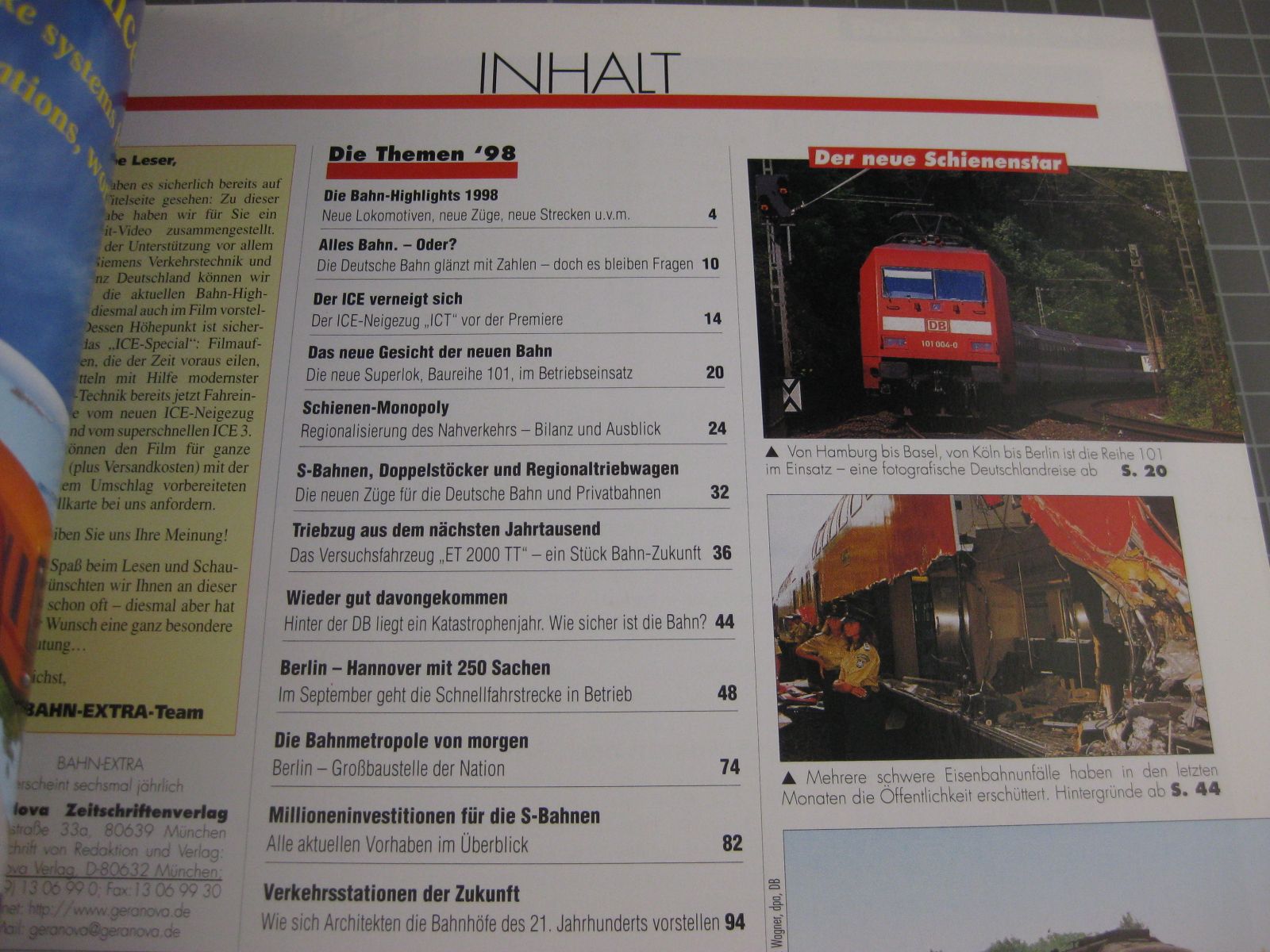 Livres: Heft: Bahn-Jahrbuch 1998 – D'occasion à Malters par Marosko 1