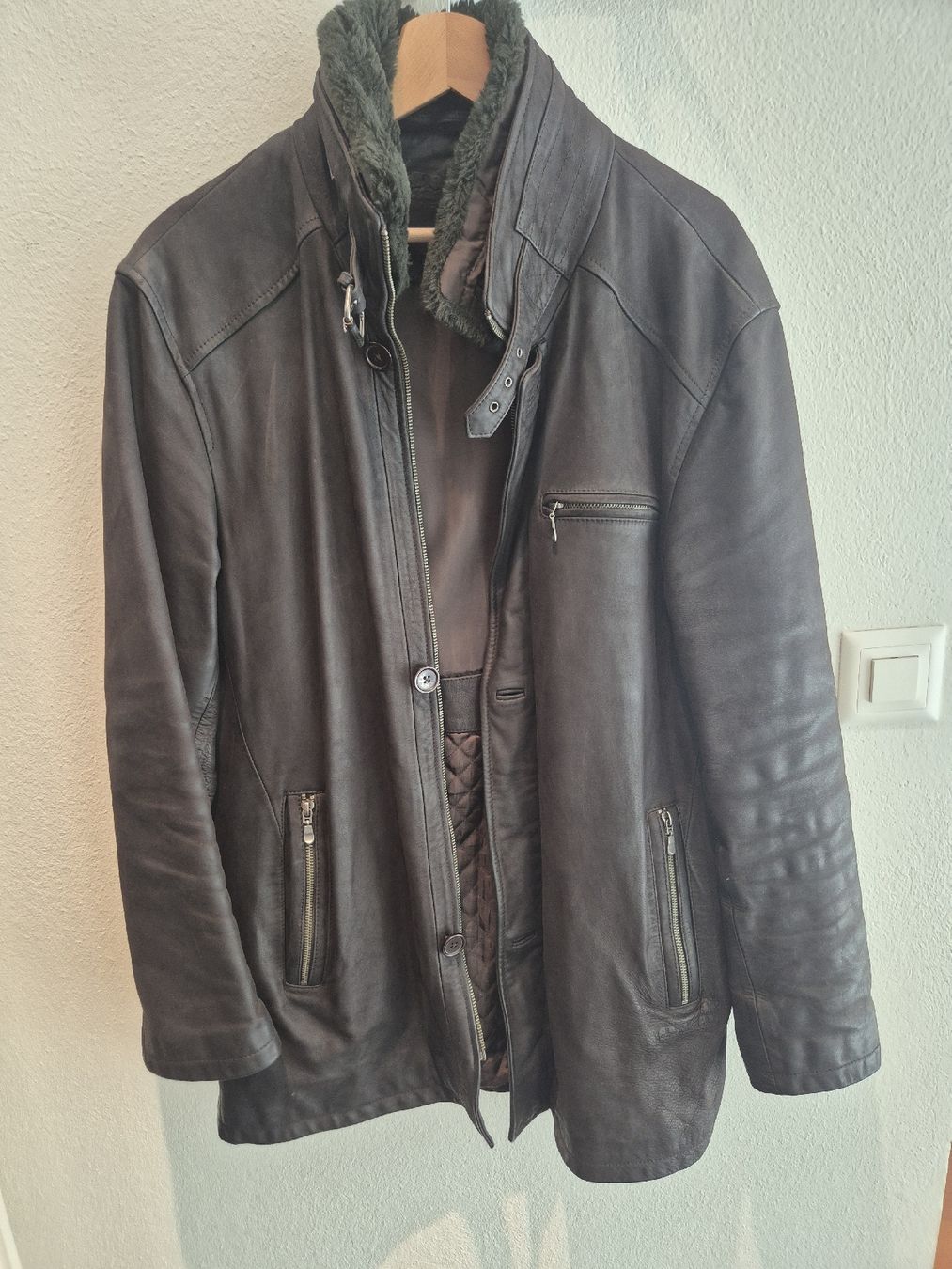 Jacken: High-quality real leather jacket, brown, size L, – Gebraucht aus Zürich von CCGhost89 5