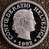 10 Rappen 1992 stgl. / aus Münzsatz