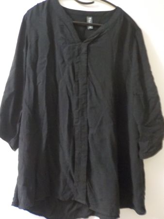 Schwarze Bluse Gr. 42 - luftig leicht (42)