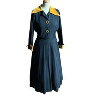 Authentic Designer Carl Naftal original vintage 1940s Dress