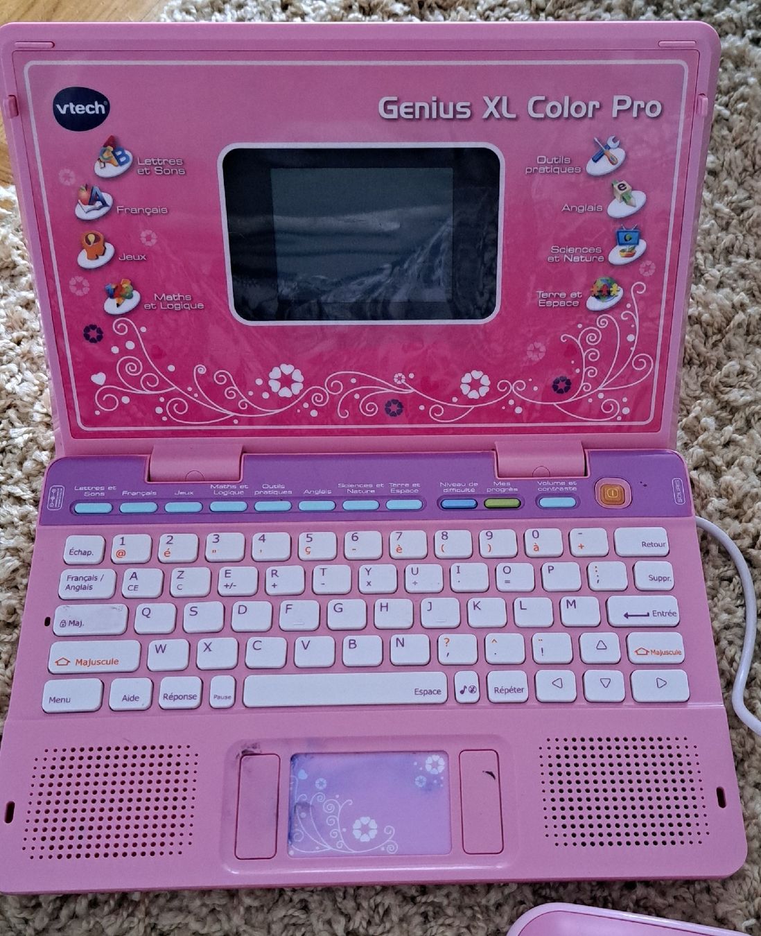 Vtech Giocattoli: Ordinateur éducatif Vtech Genius XL Color Pro rose – Usato da Meyrin venduto da Zahra011