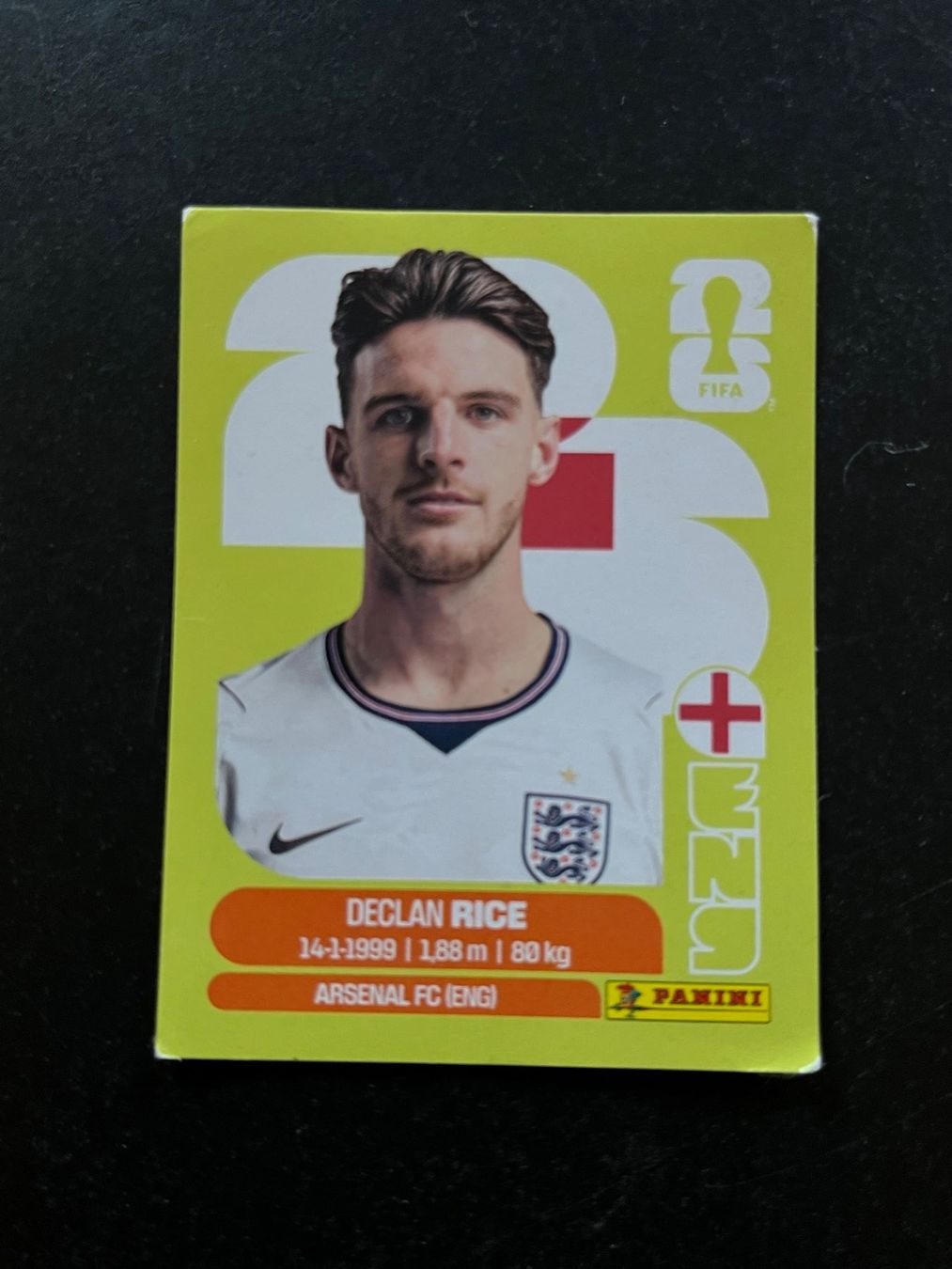 Panini Sammelbilder & Trading cards: Declan Rice, Panini-Bild WM 2026 – Gebraucht aus Aarau von roitko