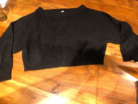 Schwarzer Kurzpullover Gr. M - Herbstlook! 🍂