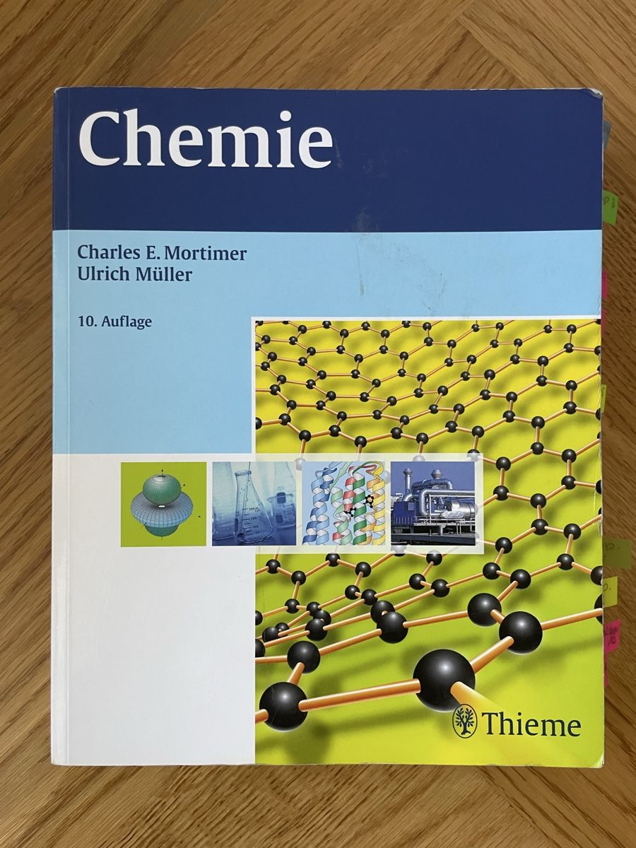 Libri: Chemie, Mortimer/Müller, 10. Auflage – Usato da Bern venduto da michelleBE