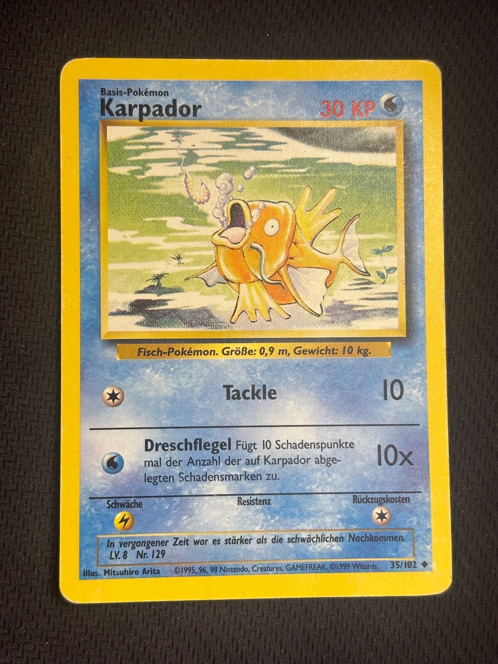 Pokémon Carte collezionabili: Pokemon Karpador 35/102 WOTC Base Set DE – Usato da St. Gallen venduto da KantoKarten