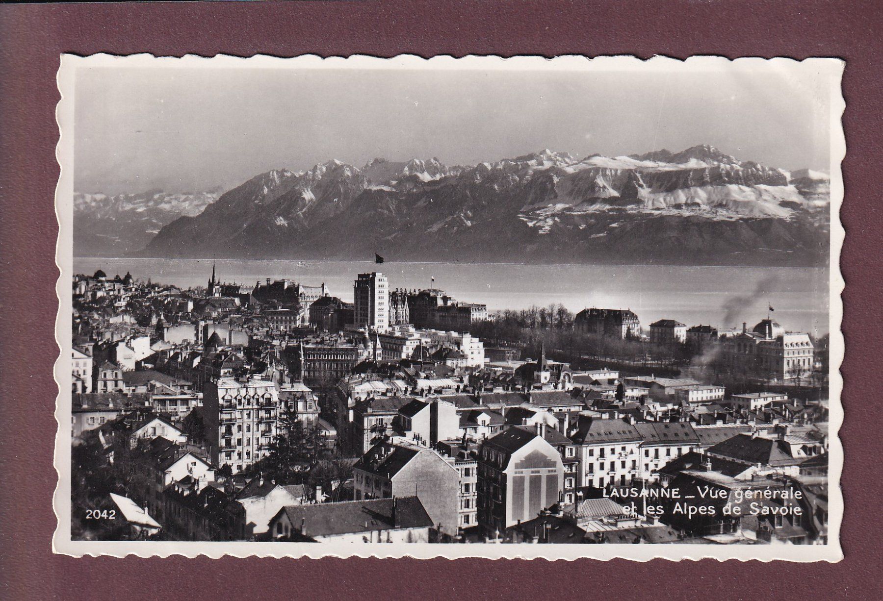 Ansichtskarten: LAUSANNE - Vue générale – Gebraucht aus Pully von nicecards