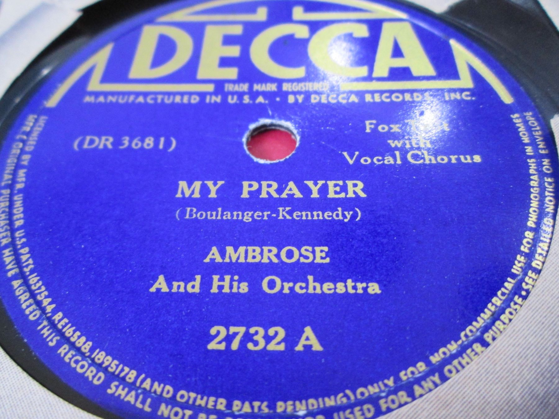 Vinyles: DISQUES 78 TOURS – D'occasion à Lausanne par Leag 3