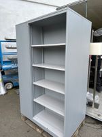 schöner Lista Metallschrak silbergrau 80x40x190cm