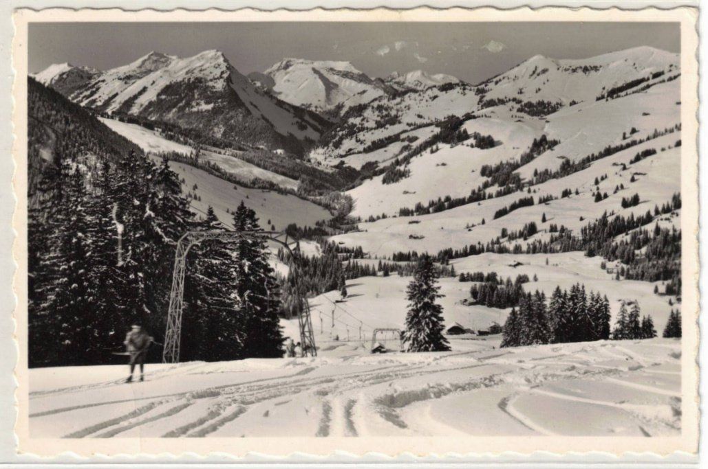Cartes postales: Col des Mosses -  Skilift Lécherette – D'occasion à Binningen par Mountainrider