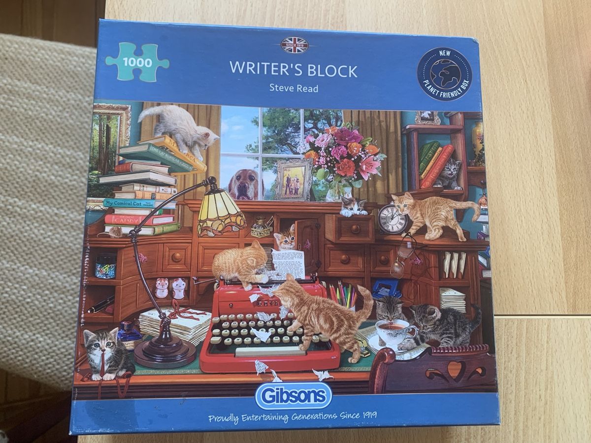 Puzzle: Gibsons Puzzle Writer's Block, 1000 Teile - – Usato da Laufen venduto da Nivo33