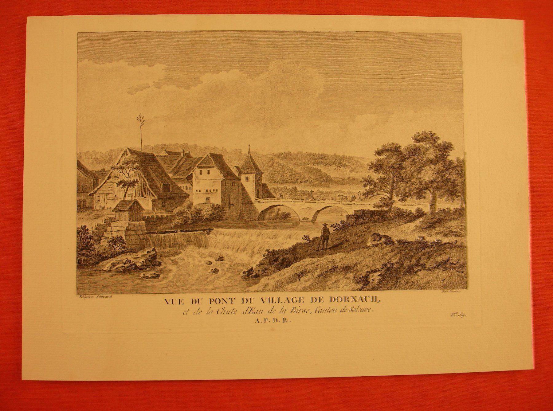 Incisioni: DORNACH, KUPFERSTICH UM 1780 – Usato da Grüningen venduto da Kartensammler 1