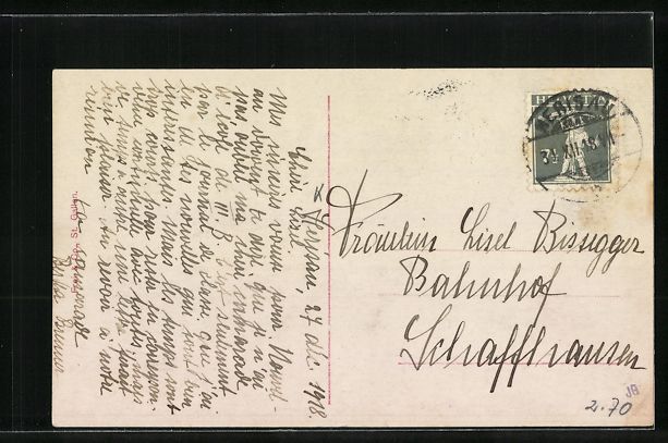 Cartoline postali: AK Herisau, Blick in die Poststrasse – Usato da Berlin venduto da bartko-reher 1
