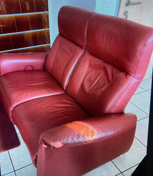 Relax Sofa, Leder, 2SitzerMit Liegefunktion Kaufen auf Ricardo