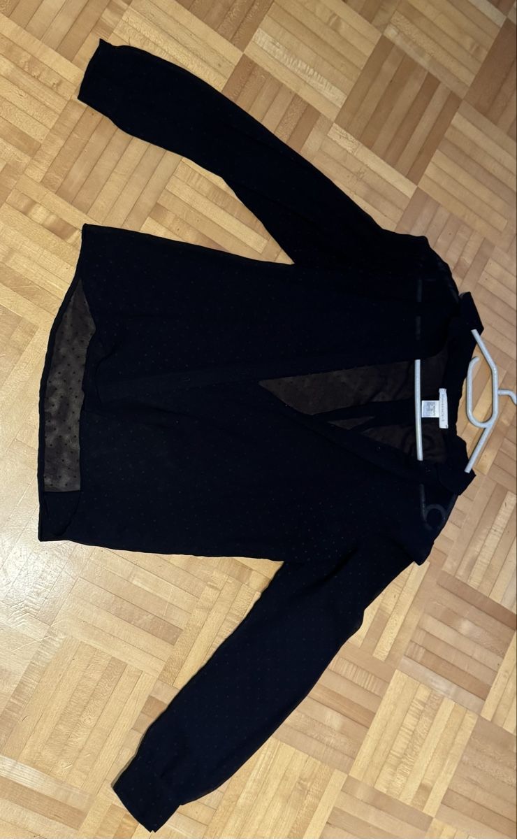 La Redoute Camicette: Dunkelblaue Bluse mit transparenten Details, Grösse 38 – Usato da Untereggen venduto da butterflyangelika