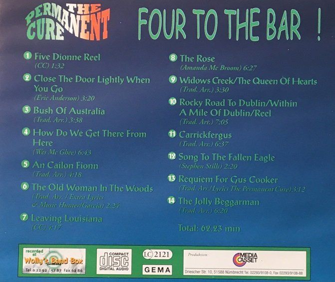 CDs: The Permanent Cure - Four to the bar! – Gebraucht aus Grüningen von azulverde 1