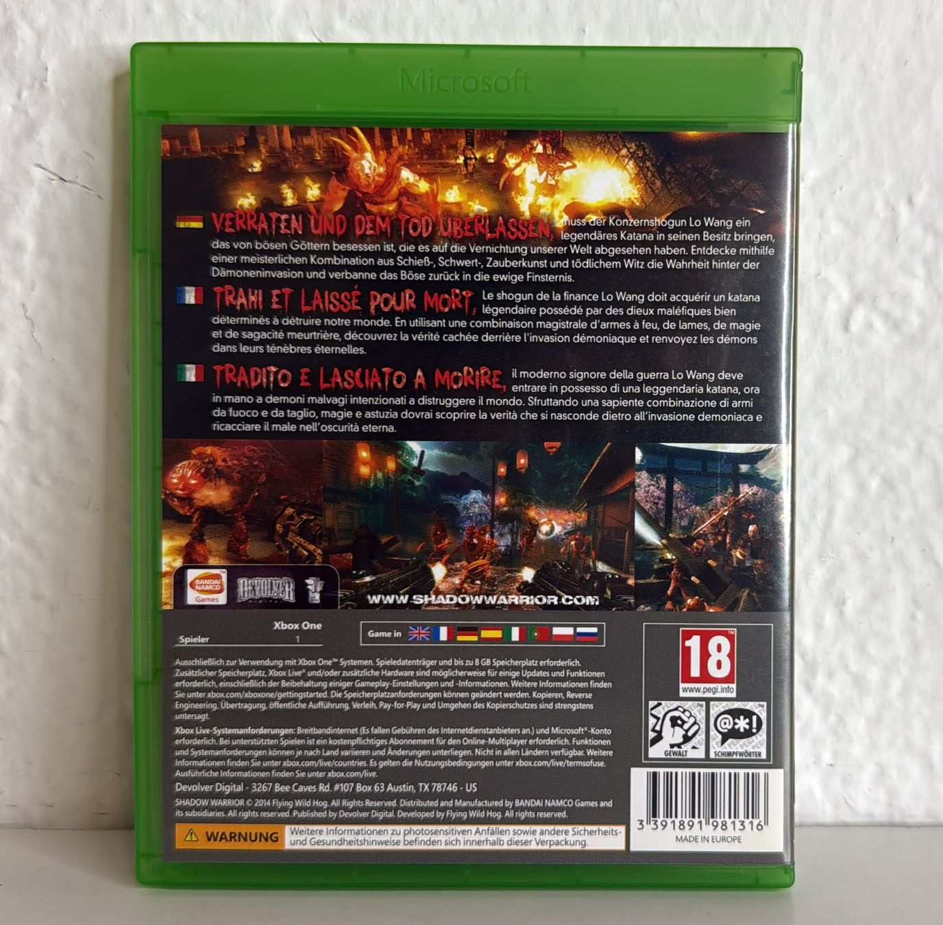 Spiele: Shadow Warrior Xbox One Spiel RARE!!! – Gebraucht aus Ehrendingen von lax21 1