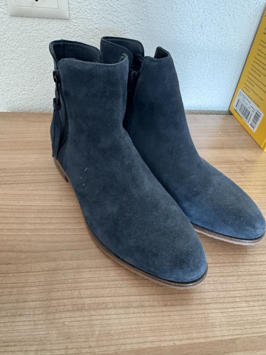 Scarpe da donna: Esprit Wildleder-Stiefeletten in Blau NEU – Nuovo (secondo la descrizione) da Gattikon venduto da aniolhouse 1