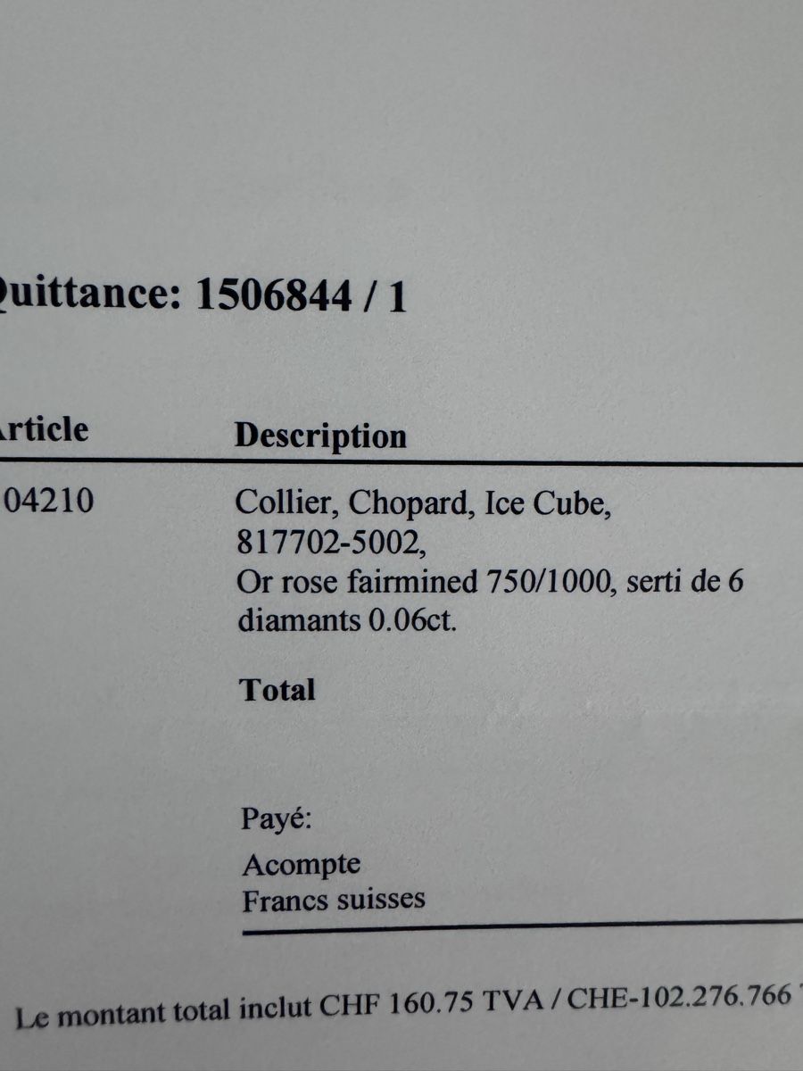 Chopard Ketten: Chopard collier Ice Cube – Gebraucht aus Roche VD von Vlam4 7