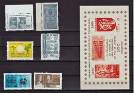 Brasilien, Los von 6 Briefmarken ** und Bl 14 (o,G,)