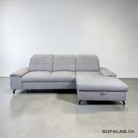 Ecksofa Grau mit Schlaffunktion Und Stauraum