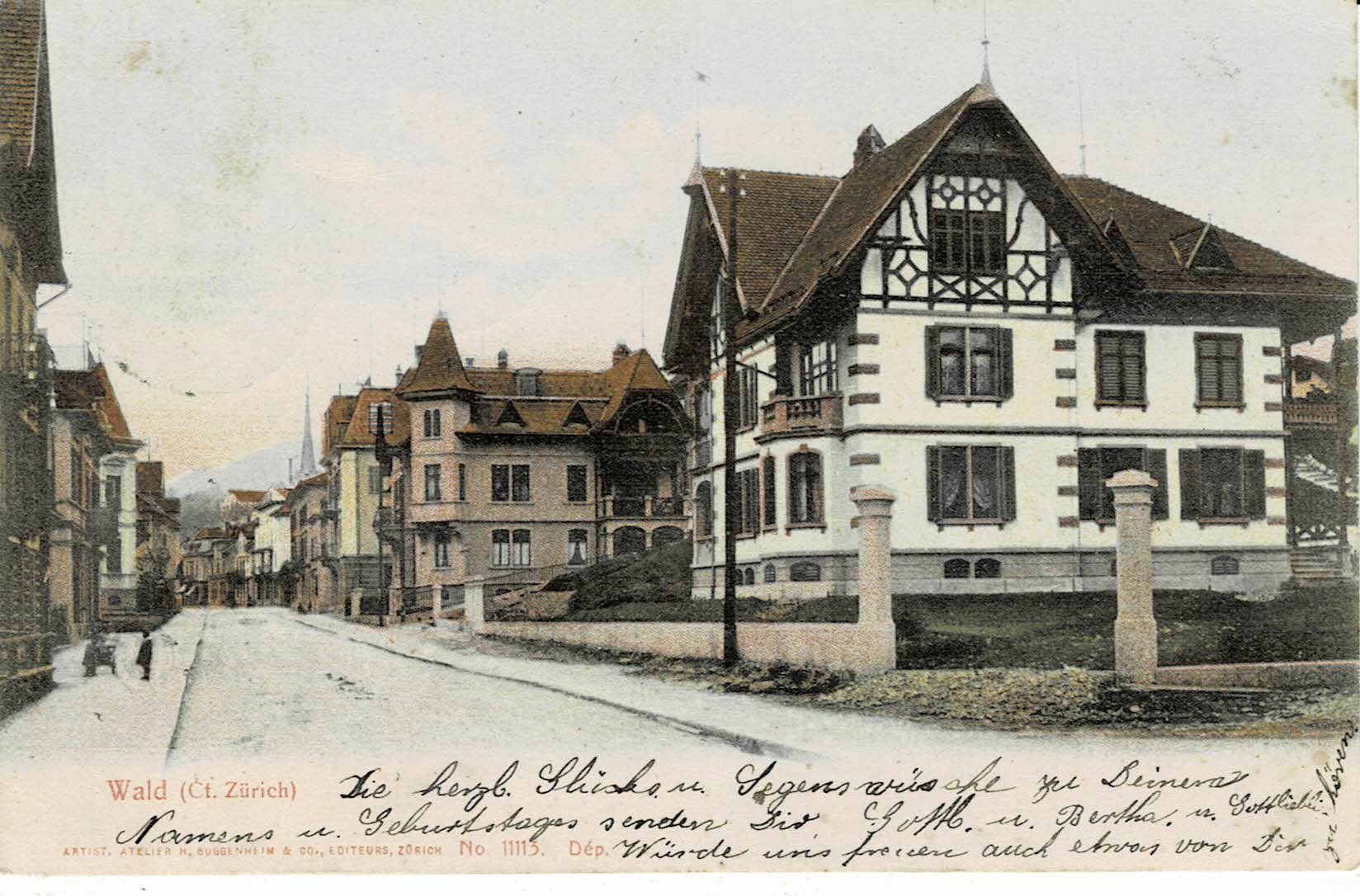 Cartoline postali: WALD ZH gel. 1906! – Usato da Hergiswil NW venduto da Kartenfrau