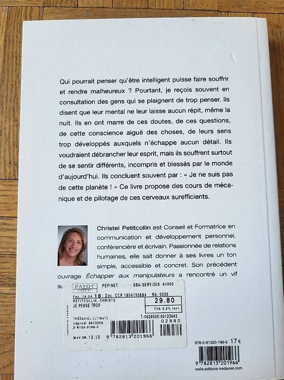 Libri: Je pense trop de Christel Petitcollin – Usato da Lausanne venduto da sar_yyb7 1