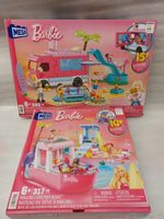 2x BARBIE - DREAM CAMPER ADVENTURE + MALIBU BOAT - 100% NEW