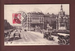 GENEVE - Monument Brunswick - Auto - 1912 // pli d'angle //