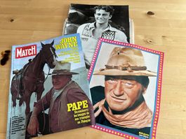 JOHN WAYNE tolle rare Berichte + Poster inkl 70's Kult BRAVO