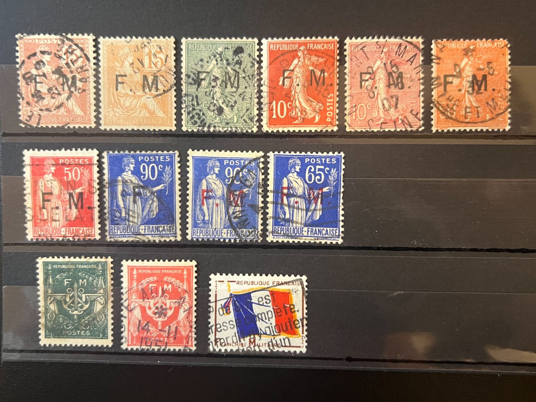 Tutti i francobolli: () 13 Franchise Militaire 1901-1964 – Usato da Lausanne venduto da ffhoud