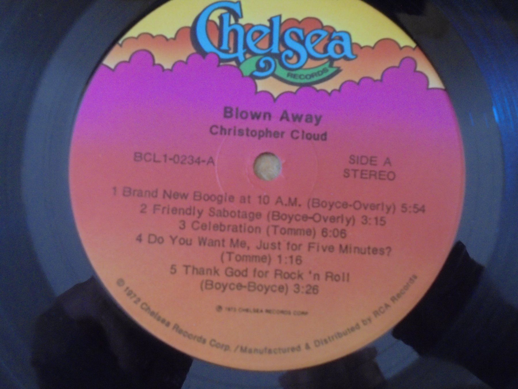 Dischi in vinile: Christopher Cloud " Blown Away " LP USA (VG+/EX) – Usato da Crissier venduto da Promopost 2