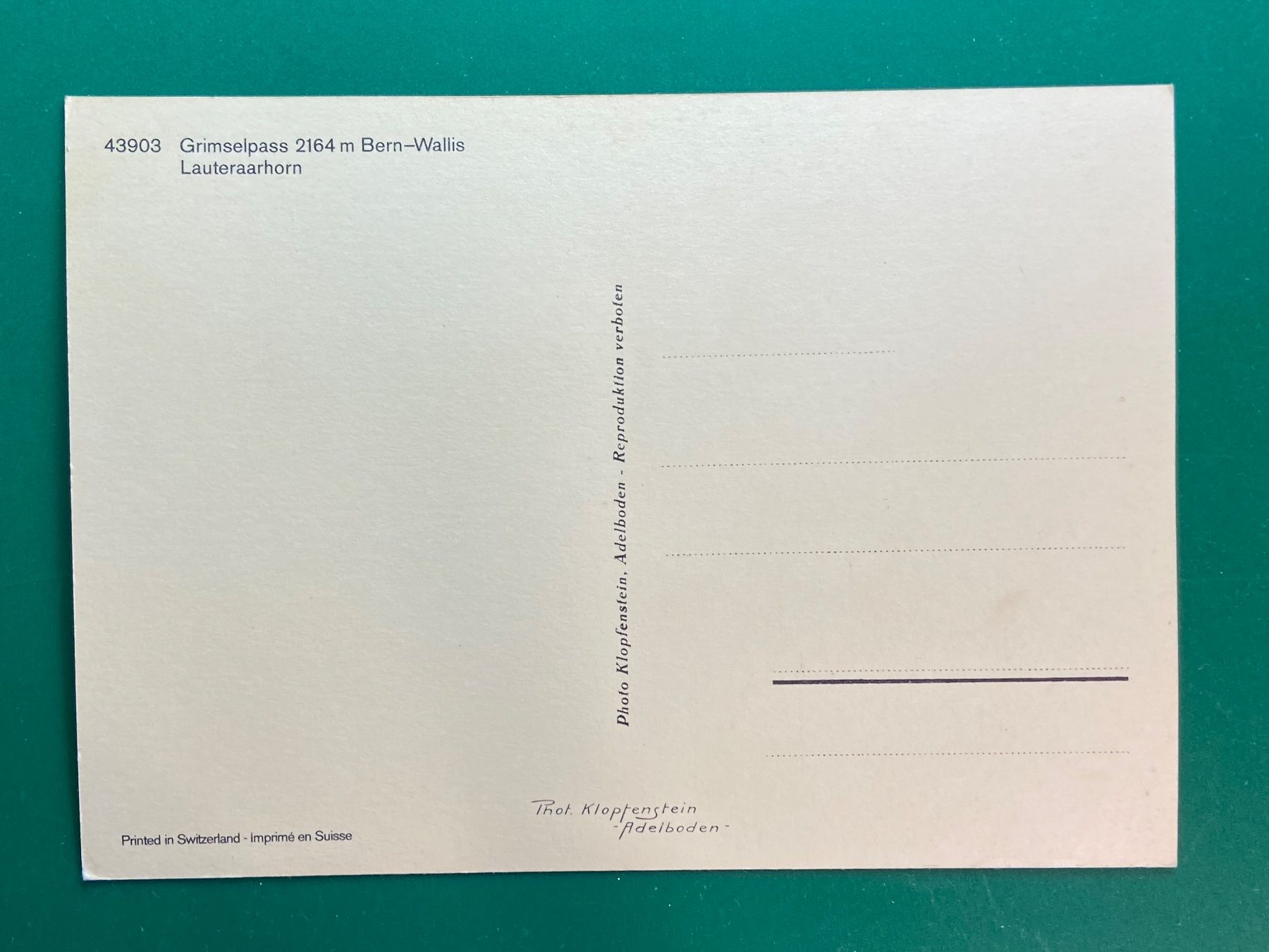 Cartes postales: Grimsel-Pass Bern-Wallis - Oldtimer !!! – D'occasion à Steg VS par danwer74 1