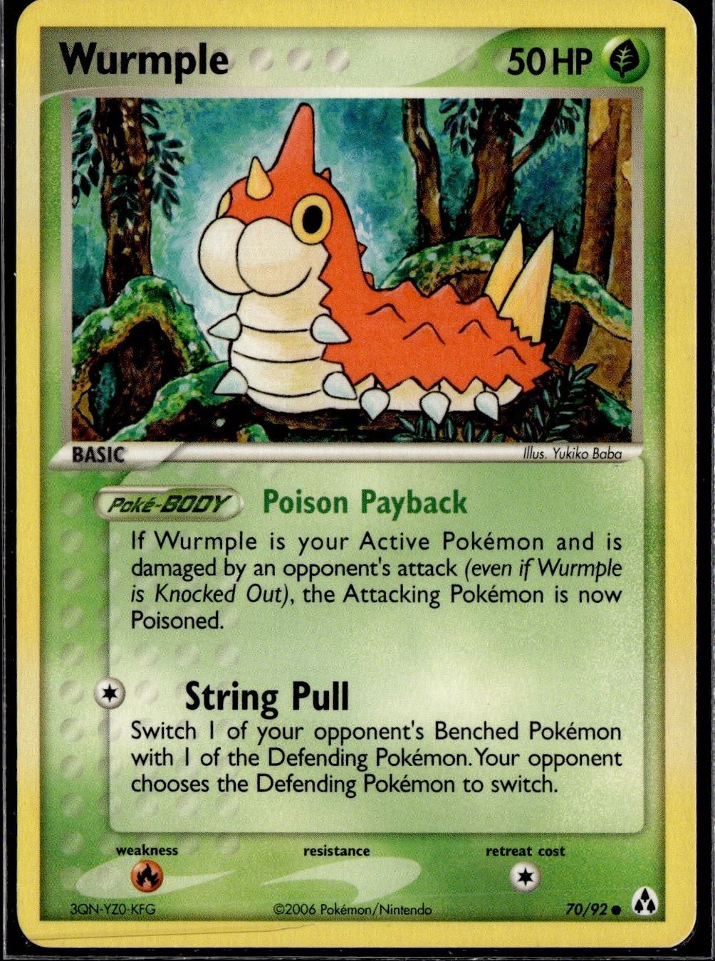 Pokémon Carte collezionabili: Wurmple 70/92 EX Legend Maker 2006 Pokémon – Usato da Zürich venduto da pokemon_cards