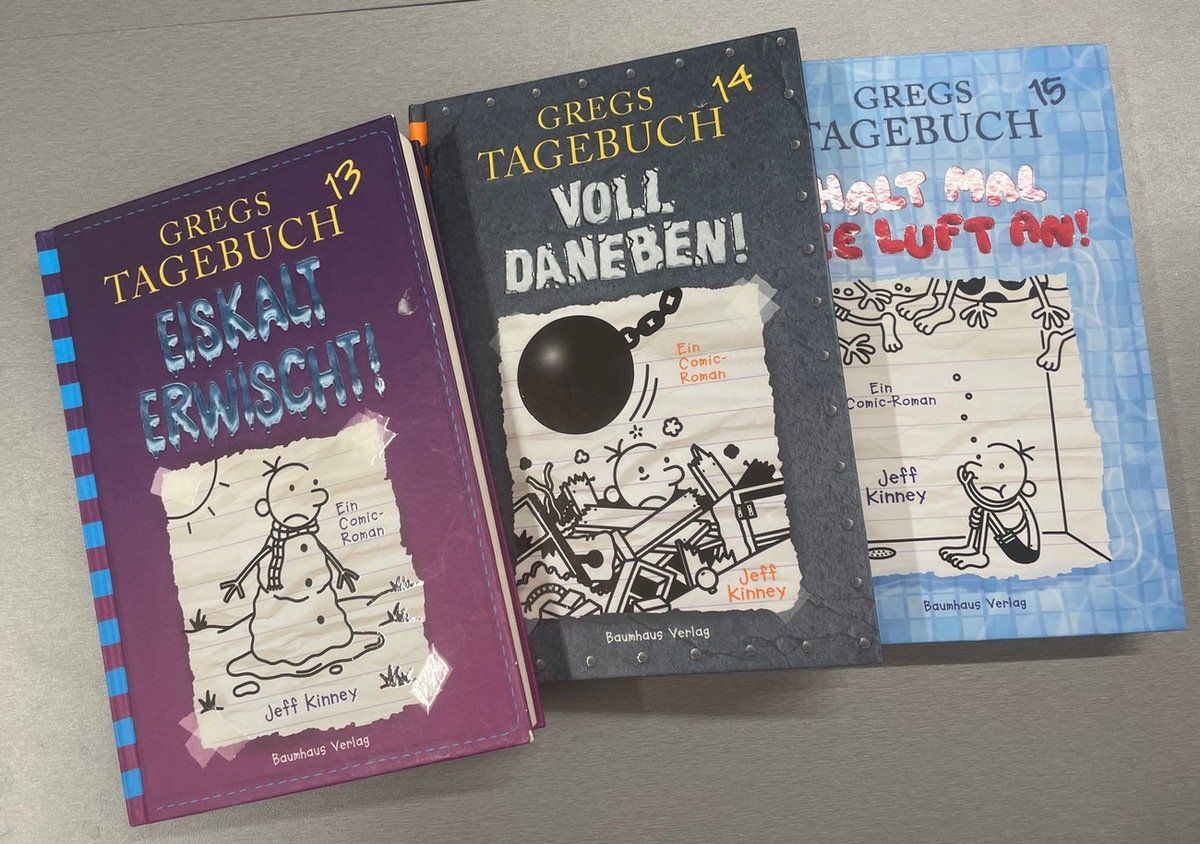 Libri: 3 x Gregs Tagebuch Bände 13, 14, 15 – Usato da Sirnach venduto da sagrotin
