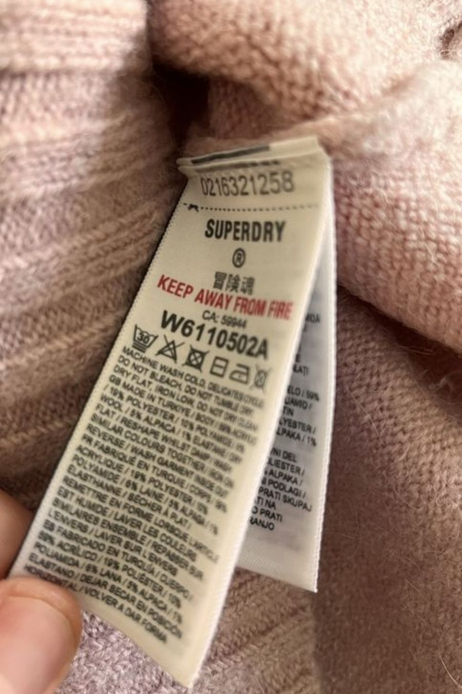 Superdry Pullover & Sweatshirts: Superdry Pullover, Gr. S, Turtleneck, alrosa – Gebraucht aus Bern von grisu_79 4