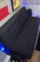 Schlafsofa in Schwarz (180cm Länge)