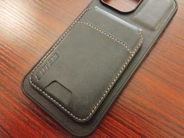 Kartenhülle PU-Leder iPhone 15 - Coque porte-cartes