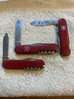 3 Sackmesser 2Victorinox 1Wenger Bühler 