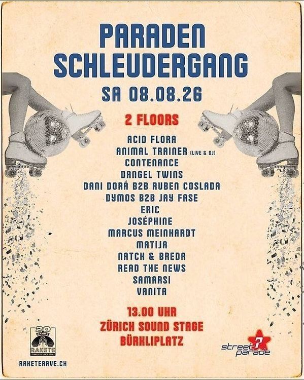 Billets: Streetparade 2026 - Rakete Schleudergang – Neuf avec emballage d'origine à Dietikon par aisthesisZH